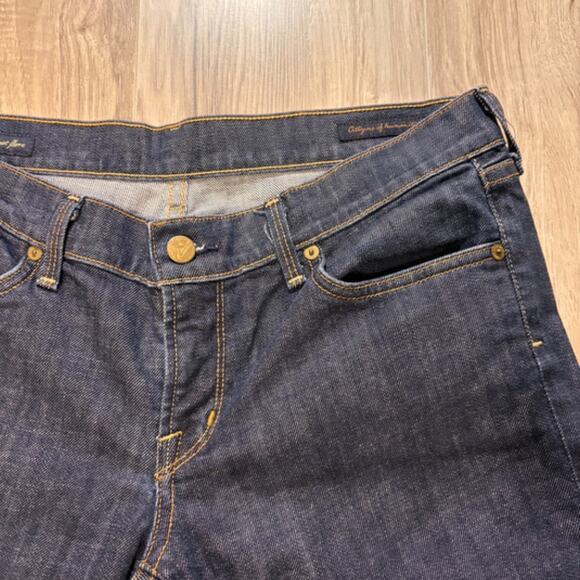 7 For All Mankind Anniversary Nic Nac 109 Stretch Low-Rise Stretch Flare - 32 - Picture 2 of 13